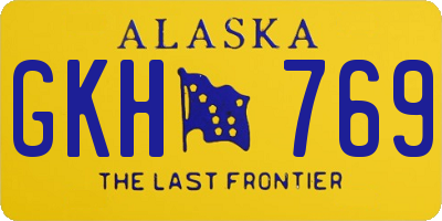 AK license plate GKH769