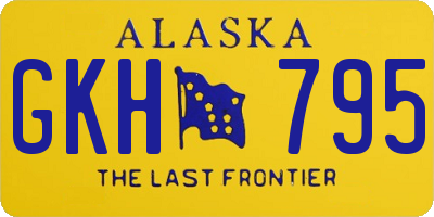AK license plate GKH795