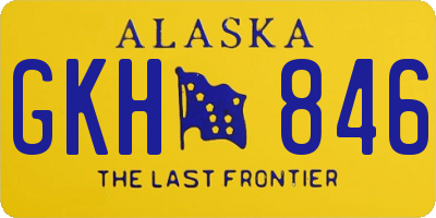 AK license plate GKH846