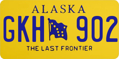 AK license plate GKH902