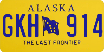 AK license plate GKH914