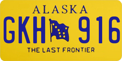 AK license plate GKH916