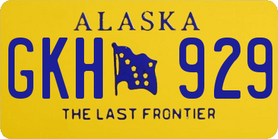 AK license plate GKH929