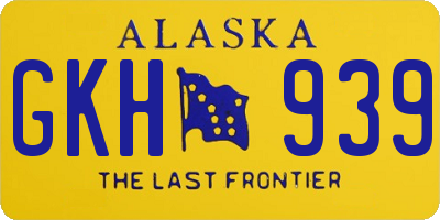 AK license plate GKH939