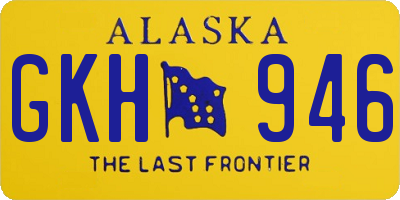 AK license plate GKH946