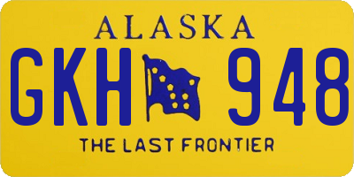 AK license plate GKH948