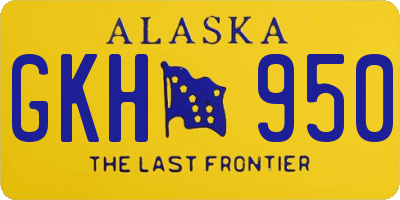 AK license plate GKH950