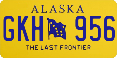 AK license plate GKH956