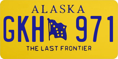 AK license plate GKH971