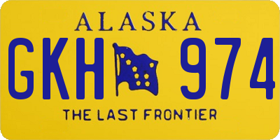 AK license plate GKH974