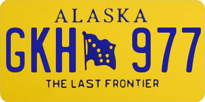 AK license plate GKH977
