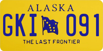 AK license plate GKI091