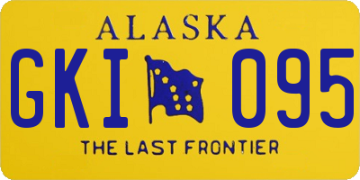 AK license plate GKI095
