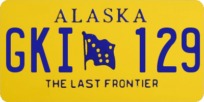 AK license plate GKI129