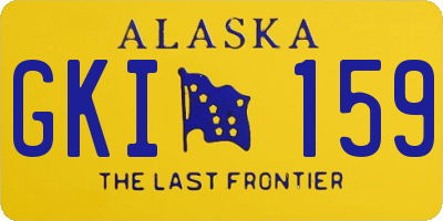 AK license plate GKI159