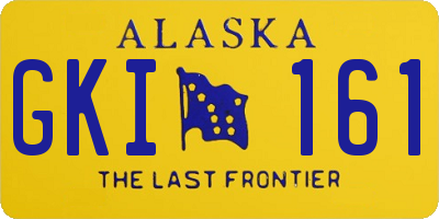 AK license plate GKI161
