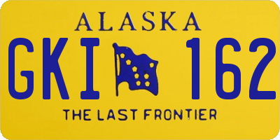AK license plate GKI162