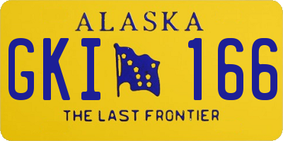 AK license plate GKI166