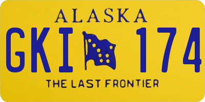 AK license plate GKI174