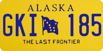 AK license plate GKI185