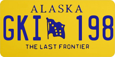 AK license plate GKI198