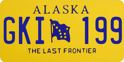AK license plate GKI199