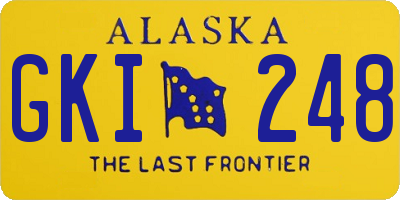 AK license plate GKI248