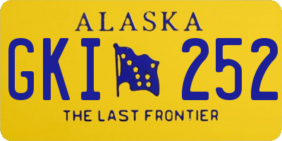 AK license plate GKI252