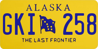 AK license plate GKI258