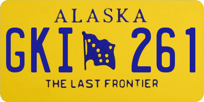 AK license plate GKI261