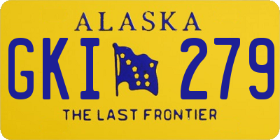 AK license plate GKI279