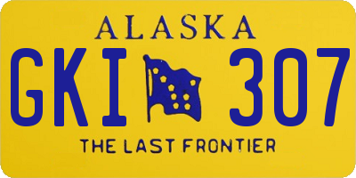 AK license plate GKI307