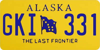 AK license plate GKI331