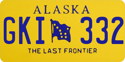 AK license plate GKI332