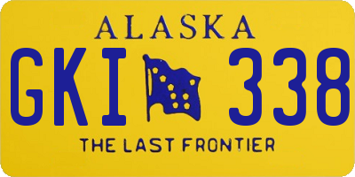 AK license plate GKI338