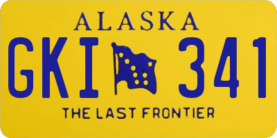 AK license plate GKI341