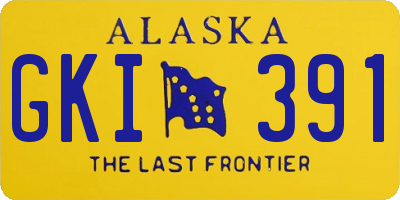 AK license plate GKI391