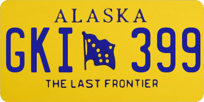 AK license plate GKI399
