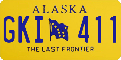 AK license plate GKI411