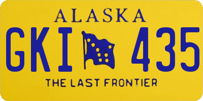 AK license plate GKI435