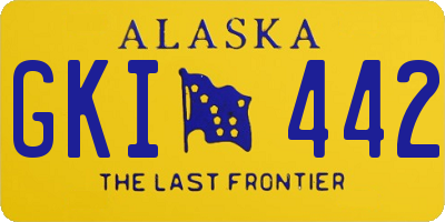 AK license plate GKI442