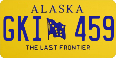 AK license plate GKI459