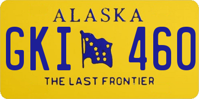 AK license plate GKI460