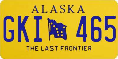 AK license plate GKI465