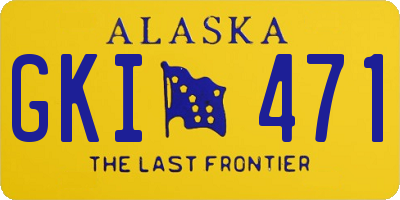AK license plate GKI471