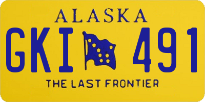AK license plate GKI491