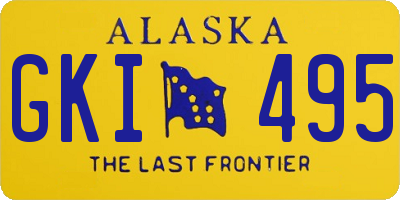 AK license plate GKI495