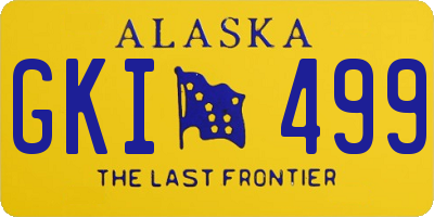 AK license plate GKI499