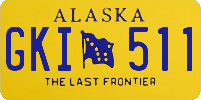AK license plate GKI511