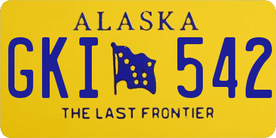 AK license plate GKI542